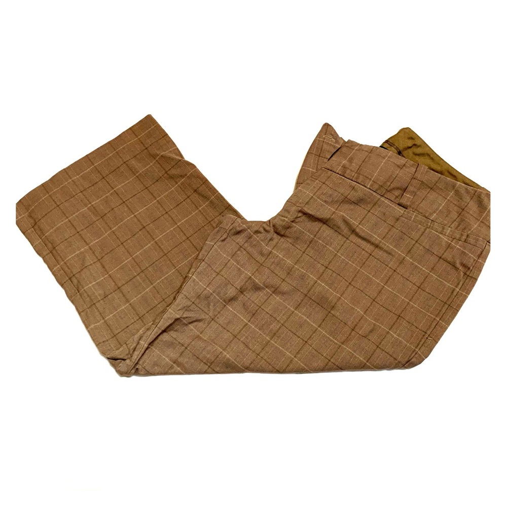 Mossimo capris, size 8, plaid khaki